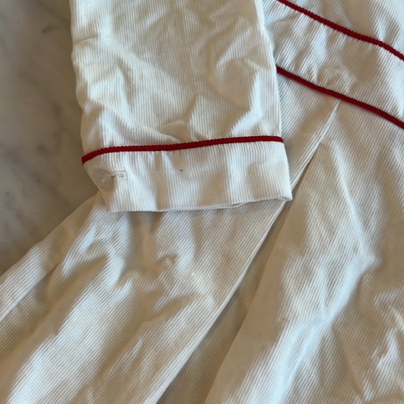 Red and white corduroy dress, perfect for Christmas - Picture 4 of 6